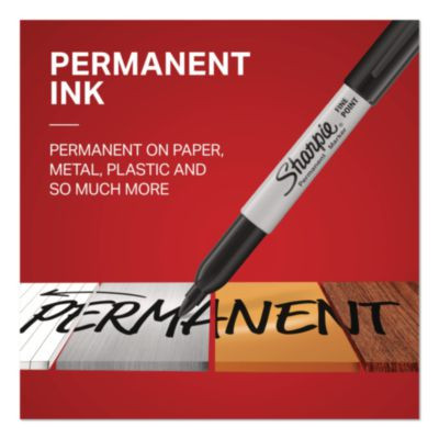 Permanent Marker Value Pack, Fine Bullet Tip, Black, 36/Pack