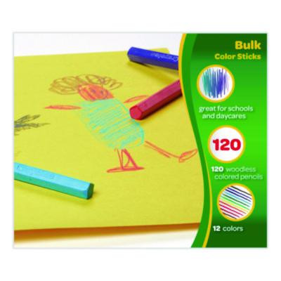 Color Sticks Classpack Set, 9.7 Mm, Assorted Lead And Barrel Colors, 120/Pack