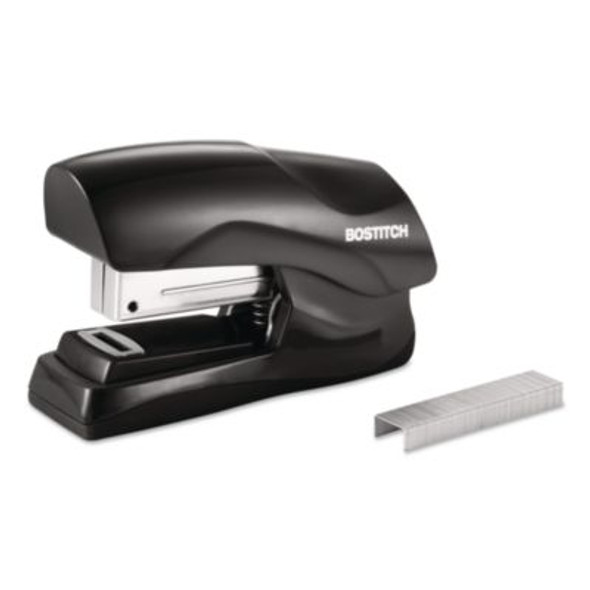 Flat Clinch Stapler, 40-Sheet Capacity, Black