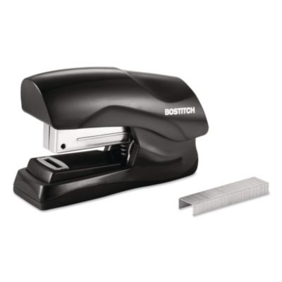 Flat Clinch Stapler, 40-Sheet Capacity, Black