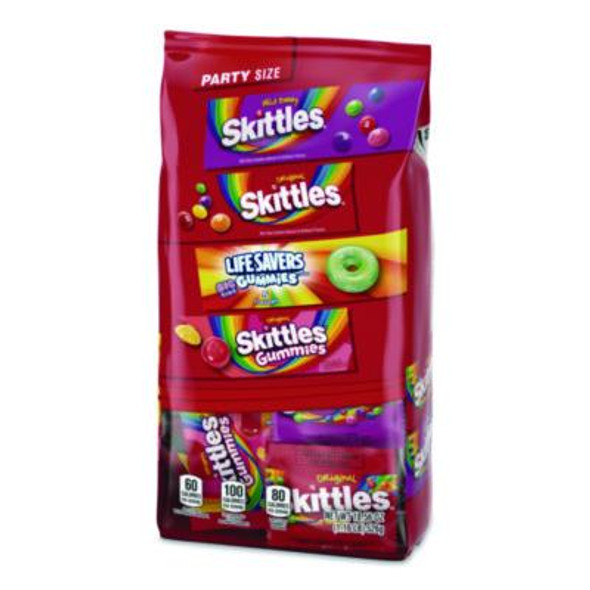 Skittles, Skittles Gummies And Life Savers Gummies Party Pack, Assorted, 18.56 Oz Bag