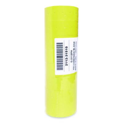 Punch-Hole Lavel, 0.83 x 0.47, Yellow, 1,000/Roll, 8 Rolls/Pack