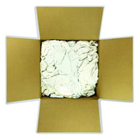 Sweatshirt Rags, Unscented, White, 8/Lb, 25 Lb/Carton