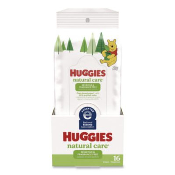 Natural Care Sensitive Baby Wipes, 6.6 x 6.86, Unscented, White, 16/Pack, 16 Packs/Carton