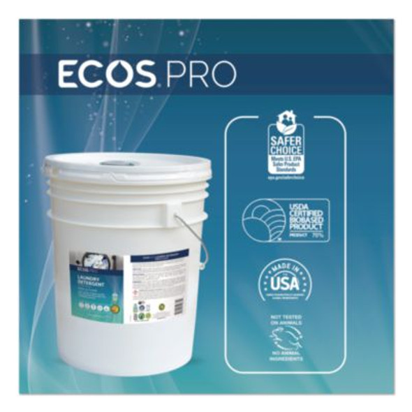 Laundry Detergent Liquid, Free And Clear, 5 Gal Pail