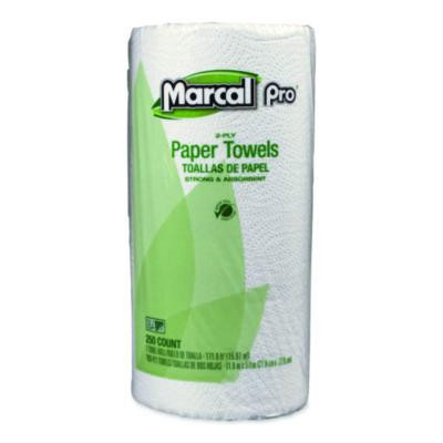100% Premium Recycled Kitchen Roll Towels, 2-Ply, 11 x 8.8, White, 12 Rolls/Carton