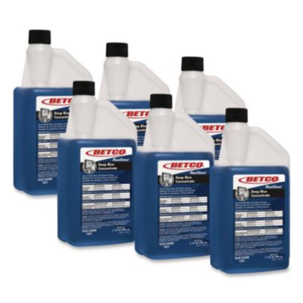 Deep Blue Glass And Surface Cleaner, 32 Oz Bottle, 6/Carton
