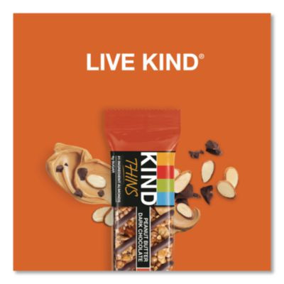 Thins Peanut Butter Dark Chocolate And Dark Chocolate Cherry Cashew Variety Pack, 0.74 Oz Bar, 20/Box