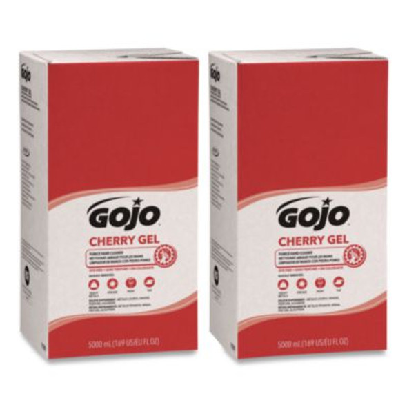 Cherry Gel Pumice Hand Cleaner Refill, Cherry Scent, 5,000 Ml, 2/Carton