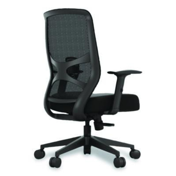 Protask Executive Task Chair, Supports Up To 275 Lb, 19.06" To 22.44" Seat Height, Black Seat/Back, Black Base