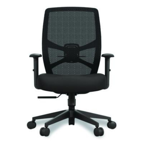 Protask Executive Task Chair, Supports Up To 275 Lb, 19.06" To 22.44" Seat Height, Black Seat/Back, Black Base