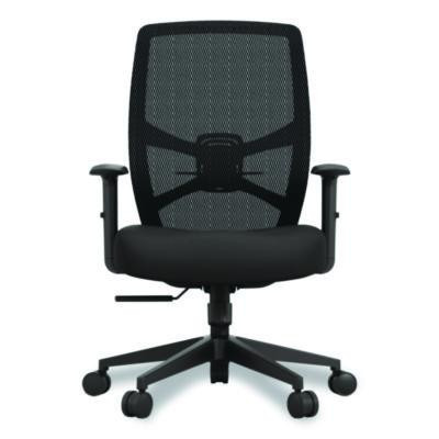Protask Executive Task Chair, Supports Up To 275 Lb, 19.06" To 22.44" Seat Height, Black Seat/Back, Black Base