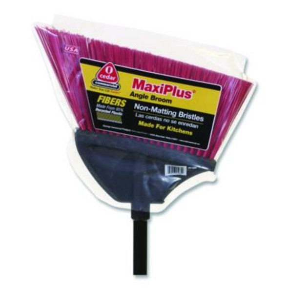 Maxiplus Angle Broom, 56" Overall Length, Red/Black