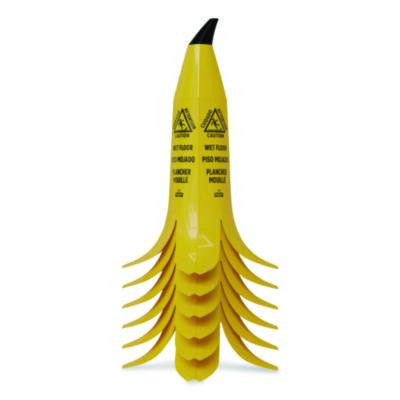 Banana Safety Sign, 13 x 12 x 24, Yellow/Black
