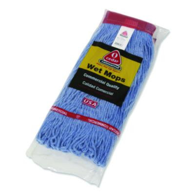 Maxiclean Loop-End Mop, Cotton/Synthetic, 20 Oz, Blue