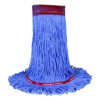 Maxiclean Loop-End Mop, Cotton/Synthetic, 24 Oz, Blue