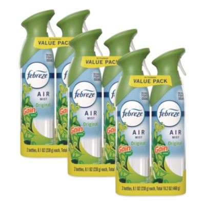 Air, Gain Original, 8.8 Oz Aerosol Spray, 2/Pack, 3 Packs/Carton
