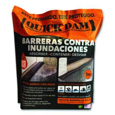 Flood Barriers, 6" x 10 Ft x, 3.5", 1 Barrier