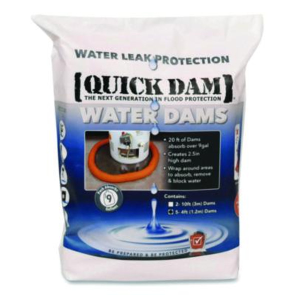 Water Dams, 2.5" x 4 Ft x 2.5", 5/Pack