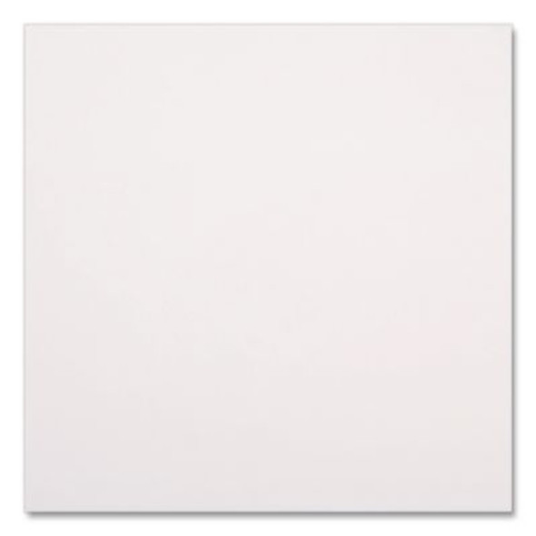 Linen-Feel Flat Napkins, 1-Ply, 16 x 16, White, 1,000/Carton