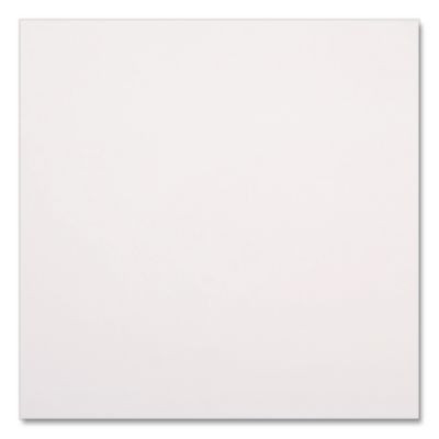 Linen-Feel Flat Napkins, 1-Ply, 16 x 16, White, 1,000/Carton