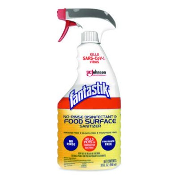 No Rinse Disinfectant And Food Surface Sanitizer, Unscented, 32 Oz Trigger Spray Bottle