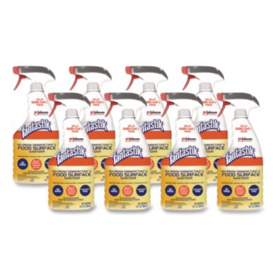 No Rinse Disinfectant And Food Surface Sanitizer, Unscented, 32 Oz Trigger Spray Bottle, 8/Carton
