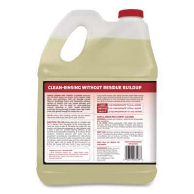 Pro Carpet Cleaner, Unscented, 1 Gal Bottle, 4/Carton