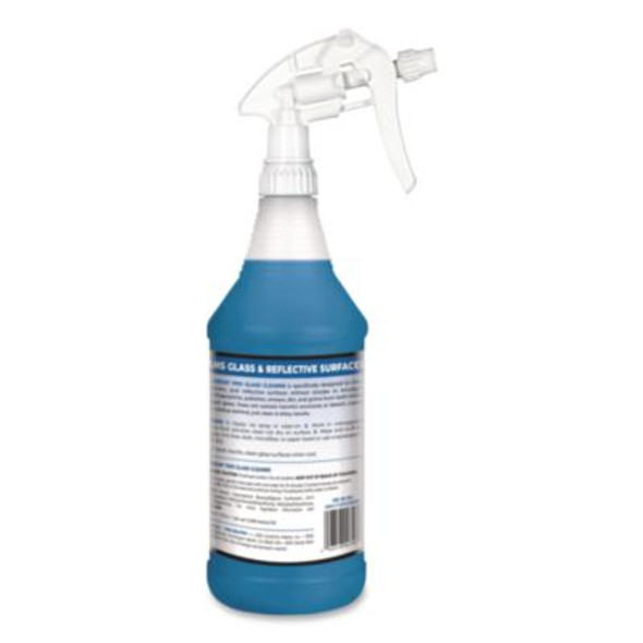 Pro Glass Cleaner Ready-To-Use, 32 Oz Spray Bottle, 12/Carton