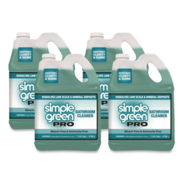 Pro Bathroom Cleaner, 1 Gal Bottle, 4/Carton