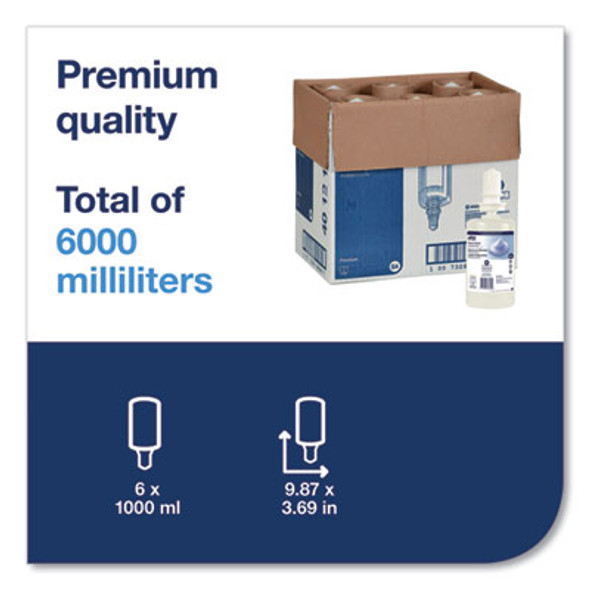 Premium Antibacterial Foam Soap Refill, Unscented, 1 L, 6/Carton