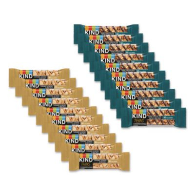 Thins Dark Chocolate Nuts And Sea Salt/Caramel Almond And Sea Salt Variety Pack, 0.74 Oz Bar, 20/Box