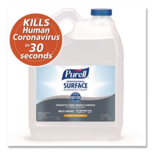Professional Surface Disinfectant, Fresh Citrus, 1 Gal Bottle,  4/Carton