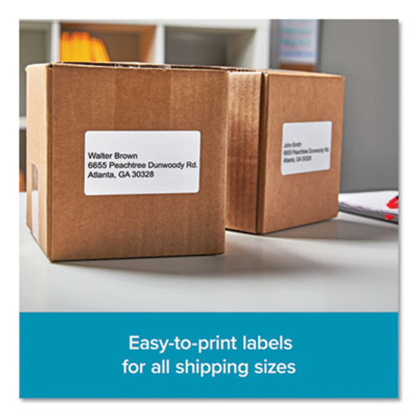 Lw Shipping Labels, 2.13" x 4", White, 220 Labels/Roll, 6 Rolls/Pack