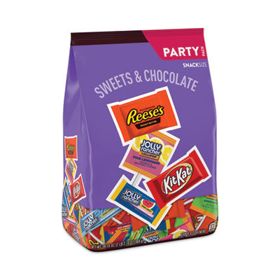 Snack-Size Sweets And Chocolate Assortment Party Pack, 34.19 Oz Bag