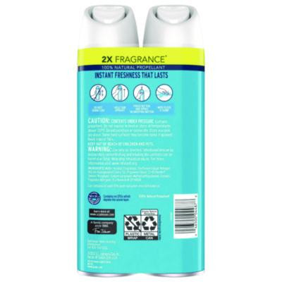 Air Freshener, Aqua Waves Scent, 8.3 Oz Aerosol Spray, 2/Pack