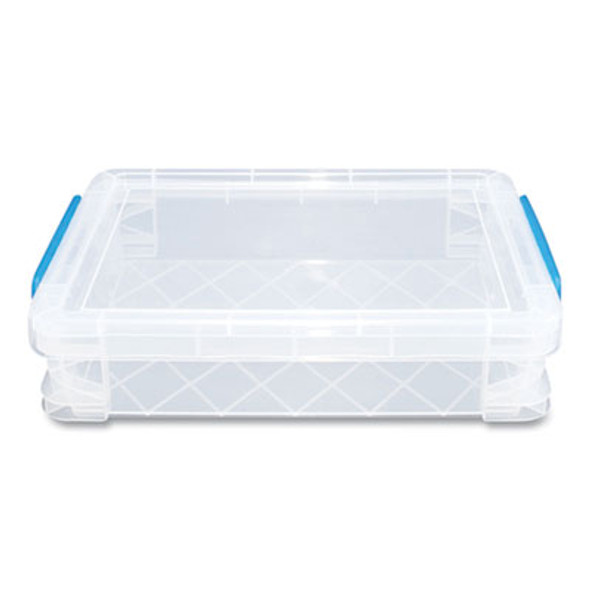 Super Stacker File And Document Box, Letter Files, 10.5 X 14.5 X 3.38, Translucent White
