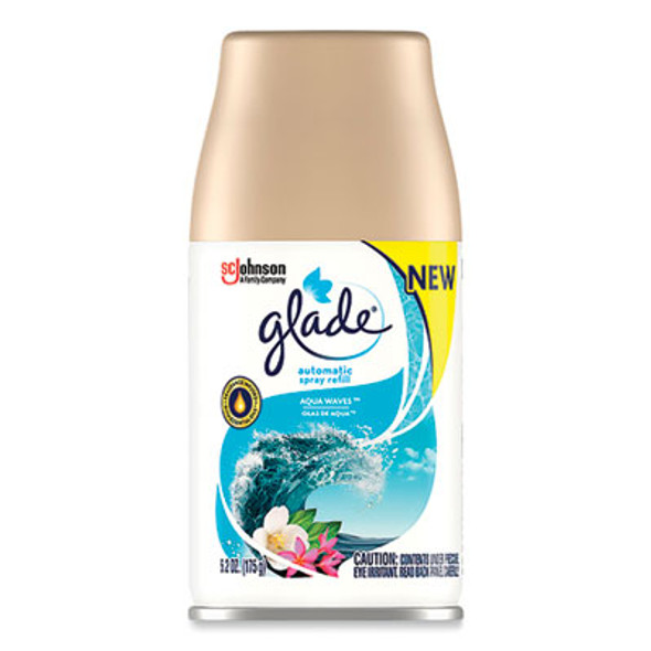 Automatic Air Freshener, Aqua Waves, 6.2 Oz, 4/Carton
