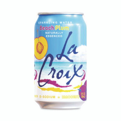 Sparkling Water, Beach Plum, 12 Oz Can, 12 Cans/Pack, 2 Packs/Carton