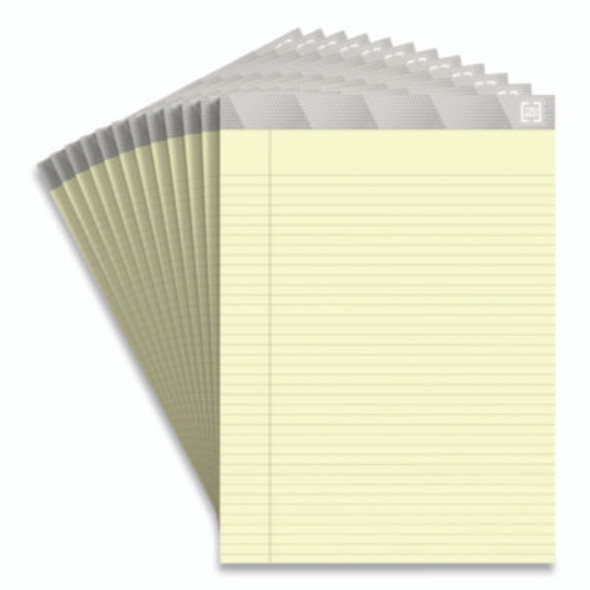 Notepads, Narrow Rule, (50) Canary-Yellow 8.5 x 11.75 Sheets, 12/Pack