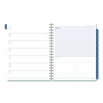 Abyss Weekly/Monthly Planner, 11 x 8.5, Water-Inspired Artwork, Blue Cover, 12-Month (Jan-Dec): 2026