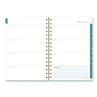 Midnight Garden Weekly/Monthly Planner, 8.5 x 5.5, Floral Artwork, Black/Pink/Green Cover, 12-Month (Jan-Dec): 2026