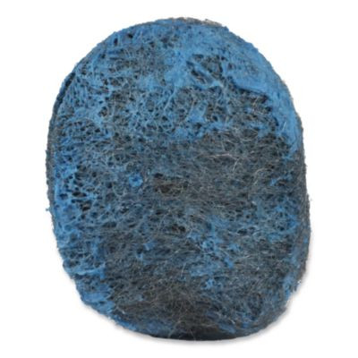 Steel Wool Soap Pads, 3 x 2.5, Blue, 15 Pads/Box, 12 Boxes/Carton