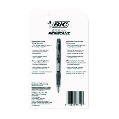 Break-Resistant Mechanical Pencils With Erasers, 0.7 Mm, Hb (#2), Black Lead, Assorted Barrel Colors, 4/Pack