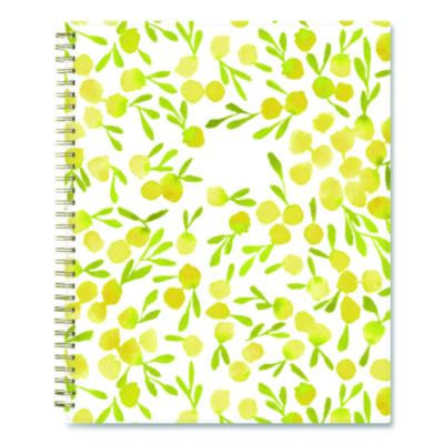 Mimosa Weekly/Monthly Planner, 11 x 8.5, Floral Artwork, Yellow/Green/White Cover, 12-Month (Jan To Dec): 2026