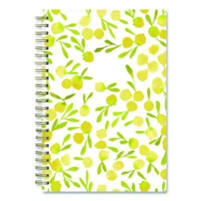 Mimosa Weekly/Monthly Planner, 8 x 5, Lemon Artwork, Yellow/Green/White Cover, 12-Month (Jan To Dec): 2026