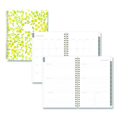Mimosa Weekly/Monthly Planner, 8 x 5, Lemon Artwork, Yellow/Green/White Cover, 12-Month (Jan To Dec): 2026