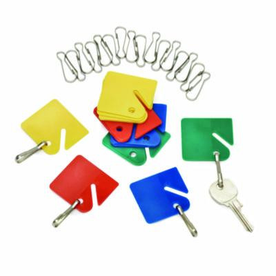 Plastic Identification Key Tags, Plastic, Assorted Colors, 20/Pack