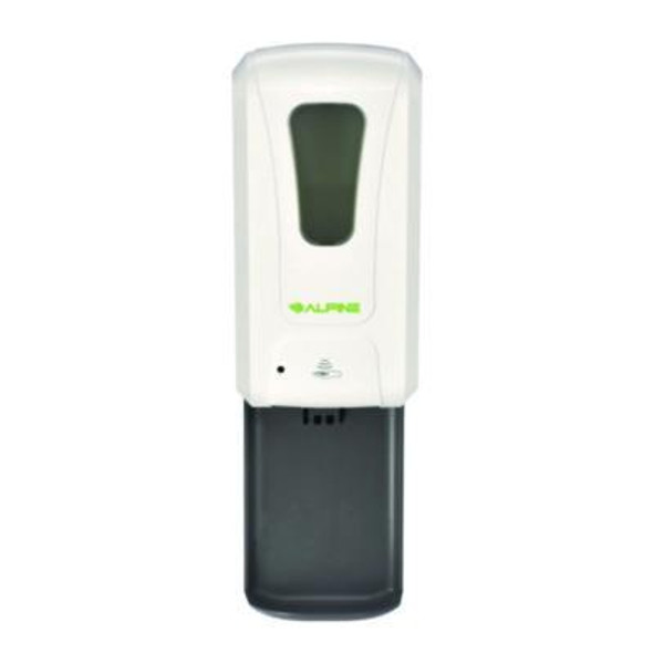 Wall Mount Automatic Gel Hand Sanitizer/Soap Dispenser With Drip Tray, 40 Oz, 4.48 x 6 x 18.1, White