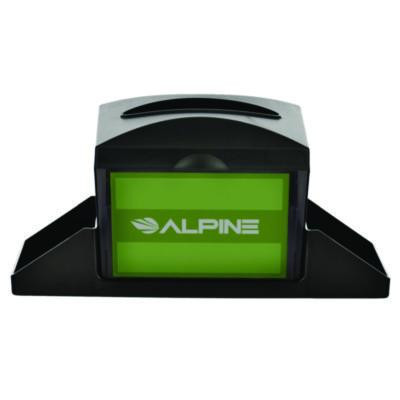 Interfold Table Top Dispenser Napkin Holder With Caddy, 6 x 14.17 x 6.5, Black